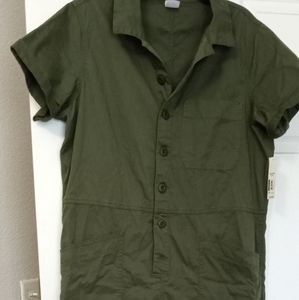 Army green overall size 19
